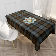 Black Watch Weathered Tartan Crest Tablecloth