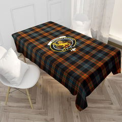 Broun Ancient Tartan Crest Tablecloth