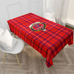 Rose Modern Tartan Crest Tablecloth