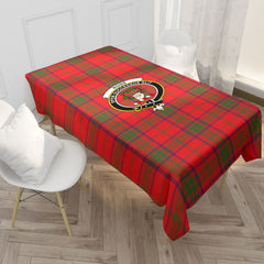 Ross Modern Tartan Crest Tablecloth