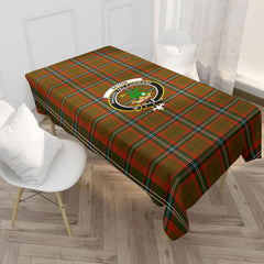Seton Hunting Modern Tartan Crest Tablecloth