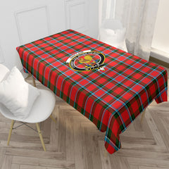 Sinclair Modern Tartan Crest Tablecloth