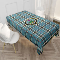 Thomson Blue Tartan Crest Tablecloth