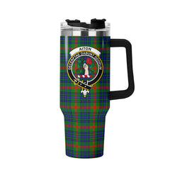 Aiton Tartan Crest 40 oz Insulated Tumbler with Handle