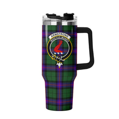 Armstrong Modern Tartan Crest 40 oz Insulated Tumbler with Handle