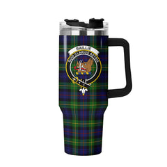 Baillie Tartan Crest 40 oz Insulated Tumbler with Handle