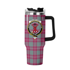 Crawford Ancient Tartan Crest 40 oz Insulated Tumbler with Handle