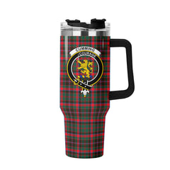 Cumming Hunting Modern Tartan Crest 40 oz Insulated Tumbler with Handle