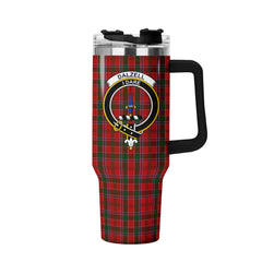 Dalzell Tartan Crest 40 oz Insulated Tumbler with Handle