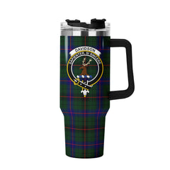 Davidson Modern Tartan Crest 40 oz Insulated Tumbler with Handle
