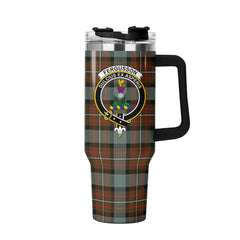 Fergusson Weathered Tartan Crest 40 oz Insulated Tumbler with Handle