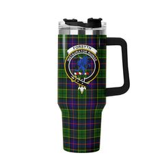 Forsyth Modern Tartan Crest 40 oz Insulated Tumbler with Handle