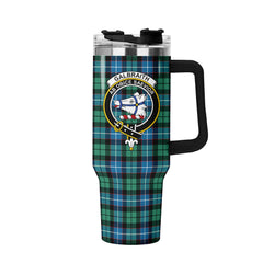 Galbraith Ancient Tartan Crest 40 oz Insulated Tumbler with Handle