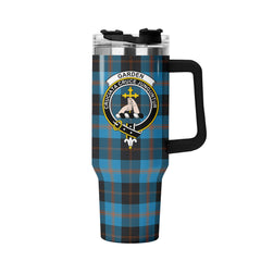 Garden Tartan Crest 40 oz Insulated Tumbler with Handle