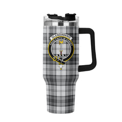 Glendinning Tartan Crest 40 oz Insulated Tumbler with Handle