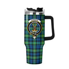 Gordon Ancient Tartan Crest 40 oz Insulated Tumbler with Handle