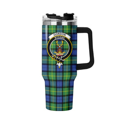 Gordon Old Ancient Tartan Crest 40 oz Insulated Tumbler with Handle