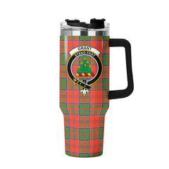 Grant Ancient Tartan Crest 40 oz Insulated Tumbler with Handle