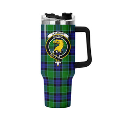 Haldane Tartan Crest 40 oz Insulated Tumbler with Handle