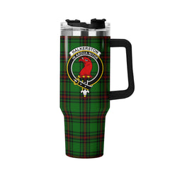 Halkerston Tartan Crest 40 oz Insulated Tumbler with Handle