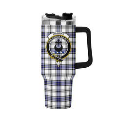 Hannay Modern Tartan Crest 40 oz Insulated Tumbler with Handle