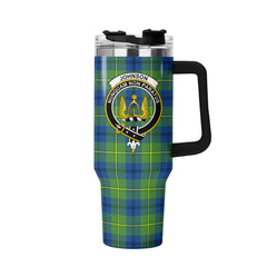 Johnson Ancient Tartan Crest 40 oz Insulated Tumbler with Handle