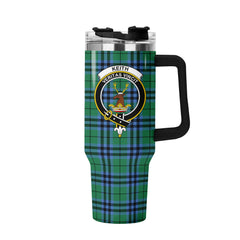 Keith Ancient Tartan Crest 40 oz Insulated Tumbler with Handle
