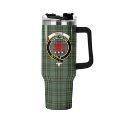 Kelly Dress Tartan Crest 40 oz Insulated Tumbler with Handle