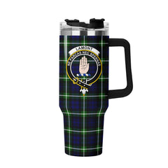 Lamont Modern Tartan Crest 40 oz Insulated Tumbler with Handle