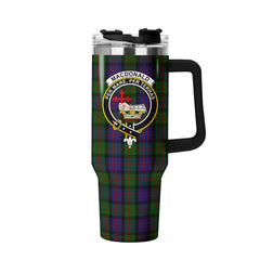MacDonald Tartan Crest 40 oz Insulated Tumbler with Handle