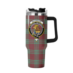 MacGregor Hunting Ancient Tartan Crest 40 oz Insulated Tumbler with Handle