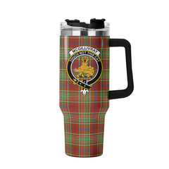 McGillivray Hunting Ancient Tartan Crest 40 oz Insulated Tumbler with Handle