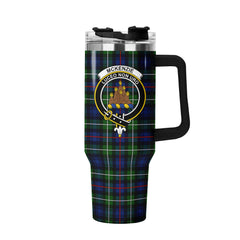 McKenzie Modern Tartan Crest 40 oz Insulated Tumbler with Handle
