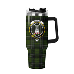 McLean Hunting Tartan Crest 40 oz Insulated Tumbler with Handle