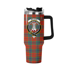 McLean of Duart Ancient Tartan Crest 40 oz Insulated Tumbler with Handle