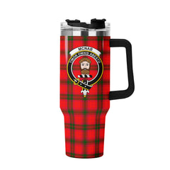 McNab Modern Tartan Crest 40 oz Insulated Tumbler with Handle