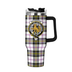 McPherson Dress Modern Tartan Crest 40 oz Insulated Tumbler with Handle