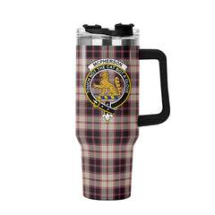 McPherson Hunting Ancient Tartan Crest 40 oz Insulated Tumbler with Handle