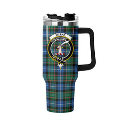 McRae Hunting Ancient Tartan Crest 40 oz Insulated Tumbler with Handle