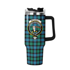 Mitchell Ancient Tartan Crest 40 oz Insulated Tumbler with Handle