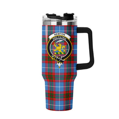 Newton Tartan Crest 40 oz Insulated Tumbler with Handle