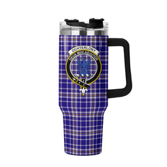 Ochterlony Tartan Crest 40 oz Insulated Tumbler with Handle