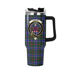 Ogilvie Hunting Modern Tartan Crest 40 oz Insulated Tumbler with Handle
