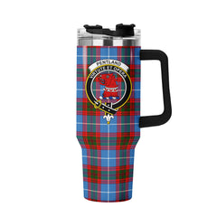 Pentland Tartan Crest 40 oz Insulated Tumbler with Handle