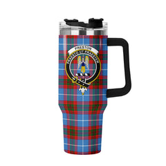Preston Tartan Crest 40 oz Insulated Tumbler with Handle