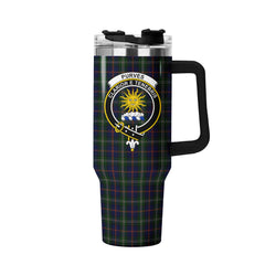 Purves Tartan Crest 40 oz Insulated Tumbler with Handle