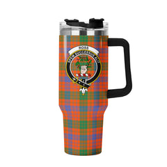 Ross Ancient Tartan Crest 40 oz Insulated Tumbler with Handle