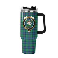 Shaw (of Sauchie) Ancient Tartan Crest 40 oz Insulated Tumbler with Handle