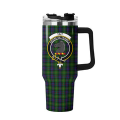Tait Tartan Crest 40 oz Insulated Tumbler with Handle