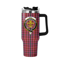 Udny Tartan Crest 40 oz Insulated Tumbler with Handle